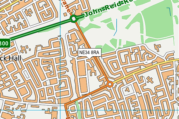 NE34 8RA map - OS VectorMap District (Ordnance Survey) NE34 8RA map - OS VectorMap District (Ordnance Survey)
