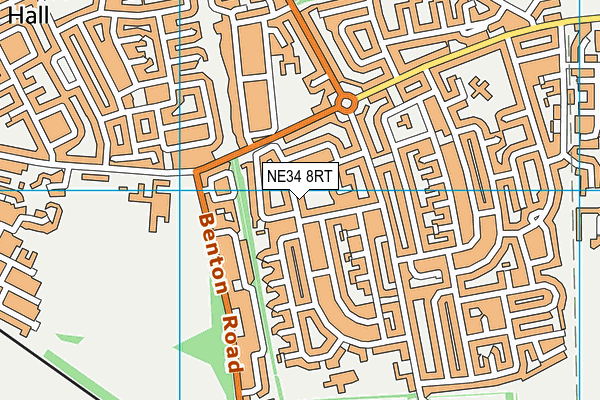 NE34 8RT map - OS VectorMap District (Ordnance Survey) NE34 8RT map - OS VectorMap District (Ordnance Survey)