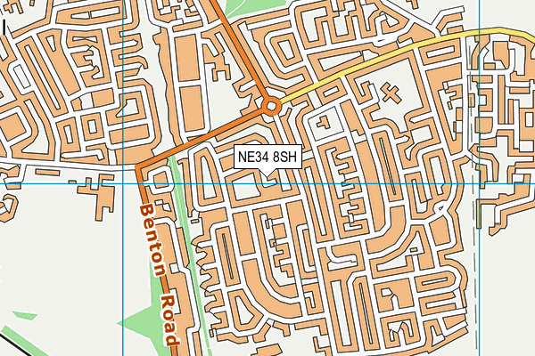 NE34 8SH map - OS VectorMap District (Ordnance Survey) NE34 8SH map - OS VectorMap District (Ordnance Survey)