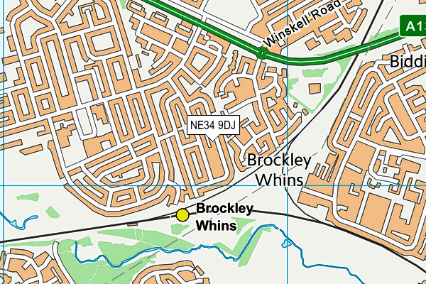 NE34 9DJ map - OS VectorMap District (Ordnance Survey) NE34 9DJ map - OS VectorMap District (Ordnance Survey)