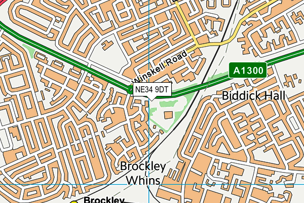NE34 9DT map - OS VectorMap District (Ordnance Survey) NE34 9DT map - OS VectorMap District (Ordnance Survey)
