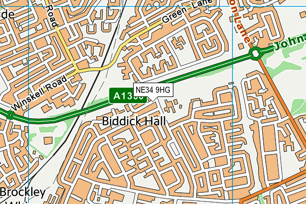 NE34 9HG map - OS VectorMap District (Ordnance Survey) NE34 9HG map - OS VectorMap District (Ordnance Survey)