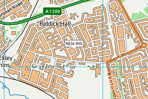 NE34 9HS map - OS VectorMap District (Ordnance Survey) NE34 9HS map - OS VectorMap District (Ordnance Survey)