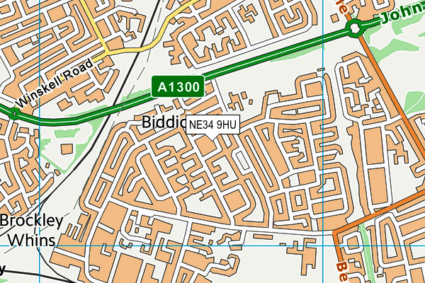 NE34 9HU map - OS VectorMap District (Ordnance Survey) NE34 9HU map - OS VectorMap District (Ordnance Survey)