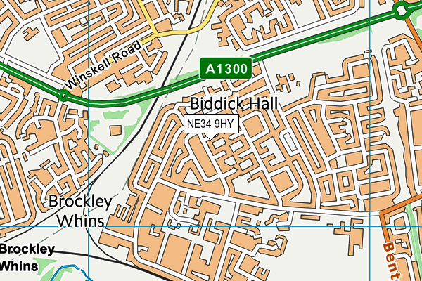 NE34 9HY map - OS VectorMap District (Ordnance Survey) NE34 9HY map - OS VectorMap District (Ordnance Survey)