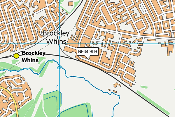 NE34 9LH map - OS VectorMap District (Ordnance Survey) NE34 9LH map - OS VectorMap District (Ordnance Survey)
