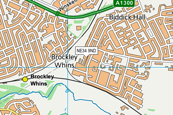 NE34 9ND map - OS VectorMap District (Ordnance Survey) NE34 9ND map - OS VectorMap District (Ordnance Survey)
