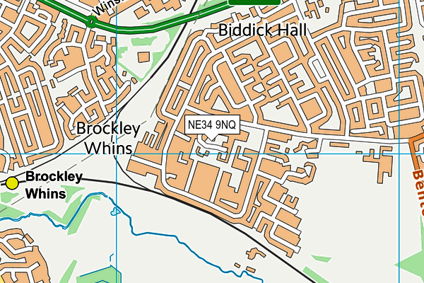NE34 9NQ map - OS VectorMap District (Ordnance Survey) NE34 9NQ map - OS VectorMap District (Ordnance Survey)
