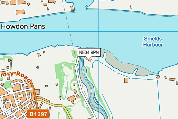 NE34 9PN map - OS VectorMap District (Ordnance Survey) NE34 9PN map - OS VectorMap District (Ordnance Survey)