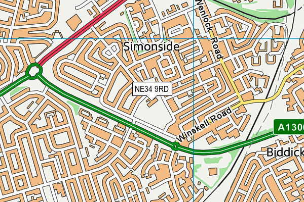 NE34 9RD map - OS VectorMap District (Ordnance Survey) NE34 9RD map - OS VectorMap District (Ordnance Survey)