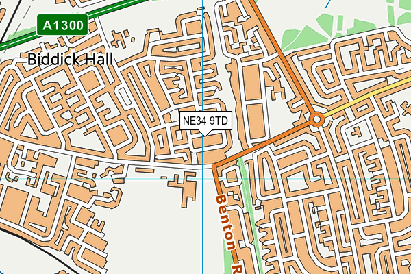 NE34 9TD map - OS VectorMap District (Ordnance Survey) NE34 9TD map - OS VectorMap District (Ordnance Survey)