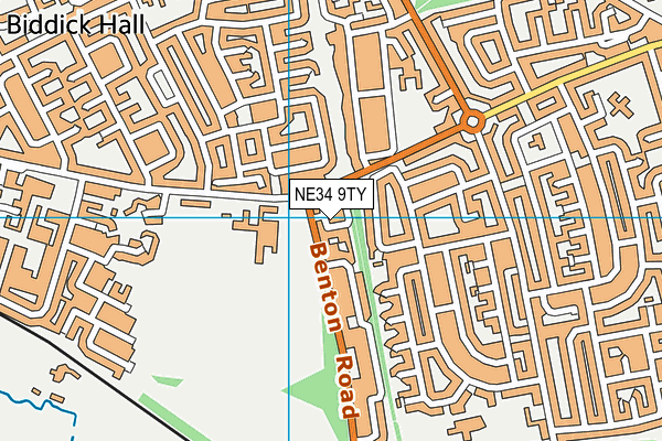 NE34 9TY map - OS VectorMap District (Ordnance Survey) NE34 9TY map - OS VectorMap District (Ordnance Survey)