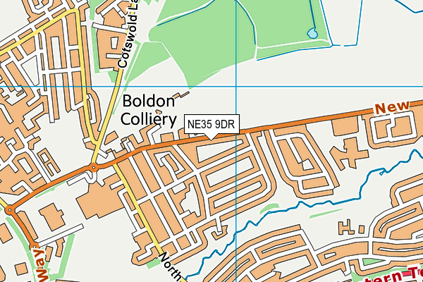 NE35 9DR map - OS VectorMap District (Ordnance Survey) NE35 9DR map - OS VectorMap District (Ordnance Survey)
