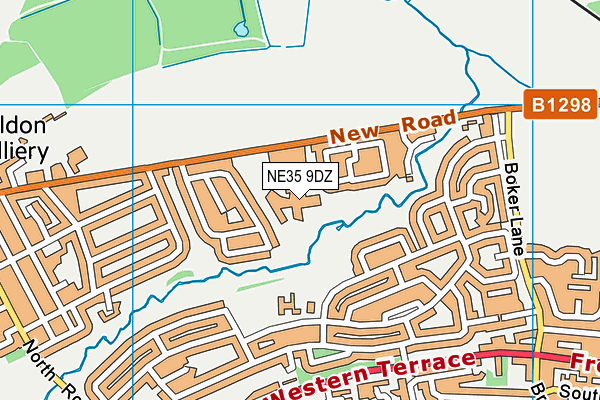 NE35 9DZ map - OS VectorMap District (Ordnance Survey) NE35 9DZ map - OS VectorMap District (Ordnance Survey)