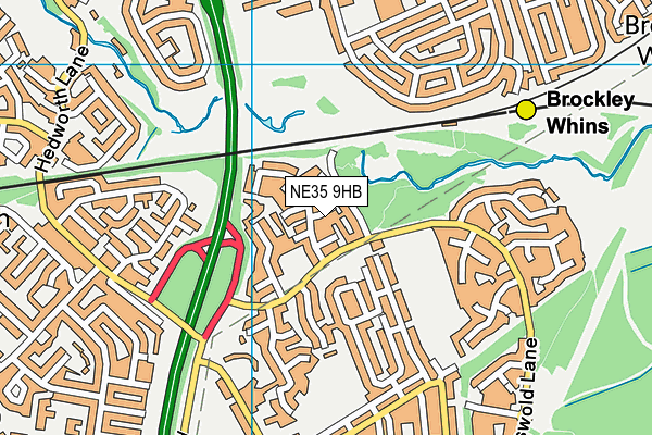 NE35 9HB map - OS VectorMap District (Ordnance Survey) NE35 9HB map - OS VectorMap District (Ordnance Survey)