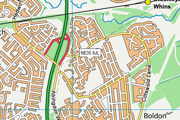 NE35 9JL map - OS VectorMap District (Ordnance Survey) NE35 9JL map - OS VectorMap District (Ordnance Survey)
