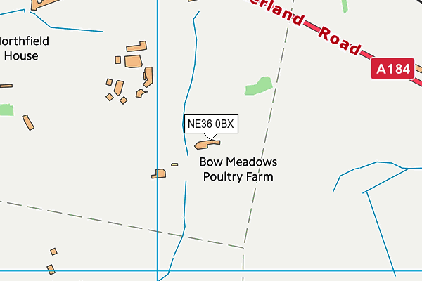 NE36 0BX map - OS VectorMap District (Ordnance Survey) NE36 0BX map - OS VectorMap District (Ordnance Survey)