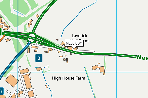 NE36 0BY map - OS VectorMap District (Ordnance Survey) NE36 0BY map - OS VectorMap District (Ordnance Survey)