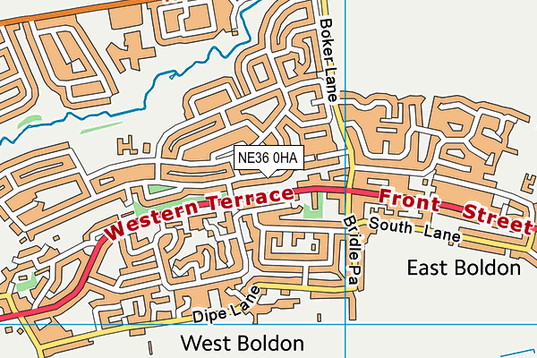 NE36 0HA map - OS VectorMap District (Ordnance Survey) NE36 0HA map - OS VectorMap District (Ordnance Survey)