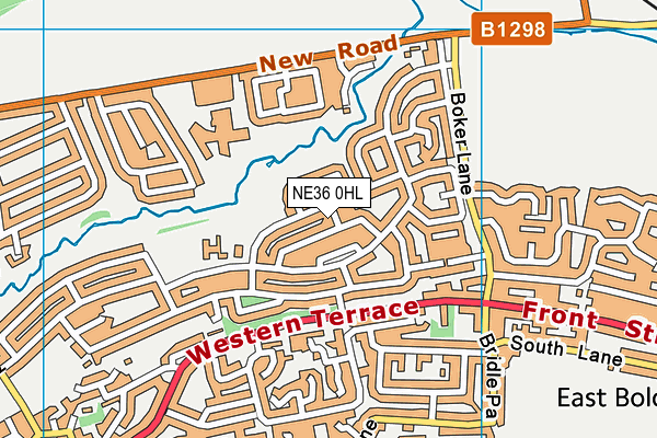 NE36 0HL map - OS VectorMap District (Ordnance Survey) NE36 0HL map - OS VectorMap District (Ordnance Survey)