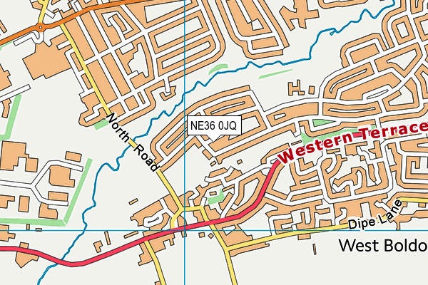 NE36 0JQ map - OS VectorMap District (Ordnance Survey) NE36 0JQ map - OS VectorMap District (Ordnance Survey)