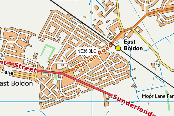NE36 0LQ map - OS VectorMap District (Ordnance Survey) NE36 0LQ map - OS VectorMap District (Ordnance Survey)