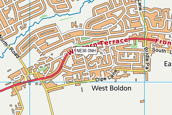 NE36 0NH map - OS VectorMap District (Ordnance Survey) NE36 0NH map - OS VectorMap District (Ordnance Survey)