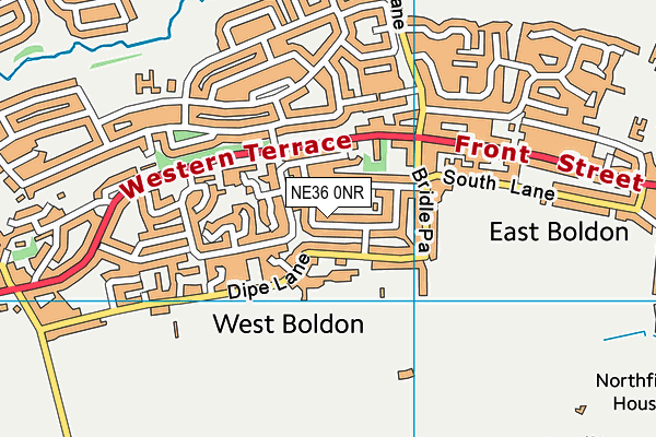 NE36 0NR map - OS VectorMap District (Ordnance Survey) NE36 0NR map - OS VectorMap District (Ordnance Survey)