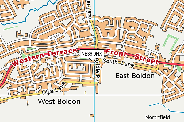 NE36 0NX map - OS VectorMap District (Ordnance Survey) NE36 0NX map - OS VectorMap District (Ordnance Survey)