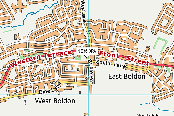 NE36 0PA map - OS VectorMap District (Ordnance Survey) NE36 0PA map - OS VectorMap District (Ordnance Survey)