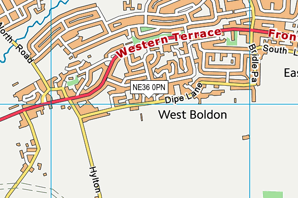 NE36 0PN map - OS VectorMap District (Ordnance Survey) NE36 0PN map - OS VectorMap District (Ordnance Survey)