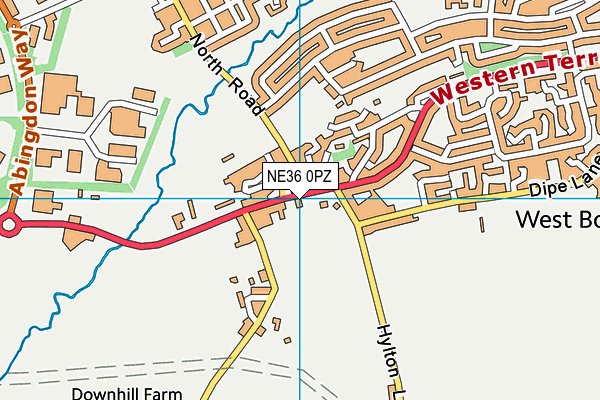 NE36 0PZ map - OS VectorMap District (Ordnance Survey) NE36 0PZ map - OS VectorMap District (Ordnance Survey)