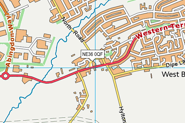 NE36 0QF map - OS VectorMap District (Ordnance Survey) NE36 0QF map - OS VectorMap District (Ordnance Survey)