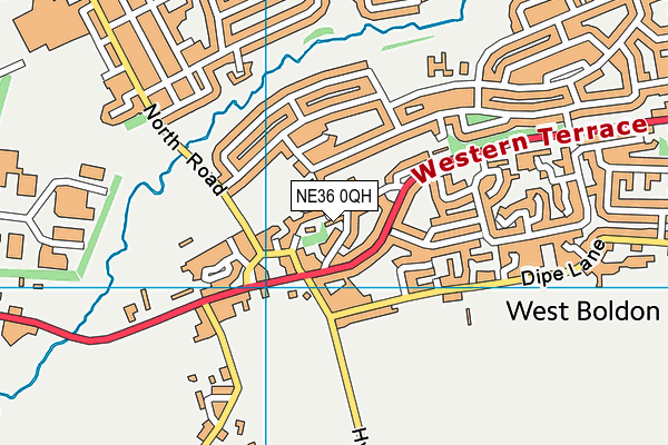 NE36 0QH map - OS VectorMap District (Ordnance Survey) NE36 0QH map - OS VectorMap District (Ordnance Survey)