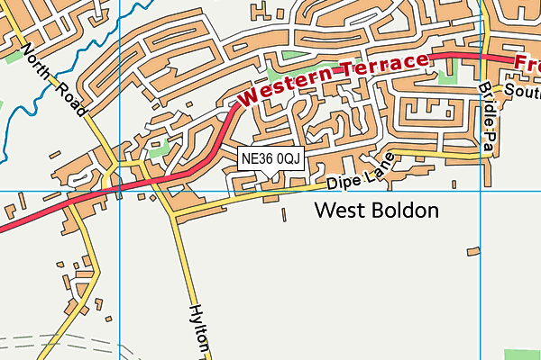 NE36 0QJ map - OS VectorMap District (Ordnance Survey) NE36 0QJ map - OS VectorMap District (Ordnance Survey)