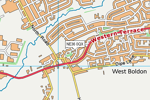 NE36 0QX map - OS VectorMap District (Ordnance Survey) NE36 0QX map - OS VectorMap District (Ordnance Survey)