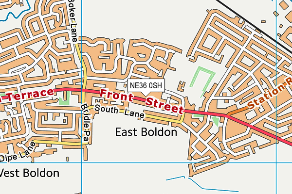 NE36 0SH map - OS VectorMap District (Ordnance Survey) NE36 0SH map - OS VectorMap District (Ordnance Survey)