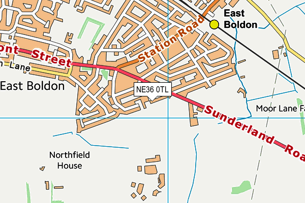 NE36 0TL map - OS VectorMap District (Ordnance Survey) NE36 0TL map - OS VectorMap District (Ordnance Survey)