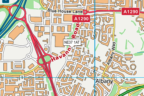 NE37 1AT map - OS VectorMap District (Ordnance Survey) NE37 1AT map - OS VectorMap District (Ordnance Survey)