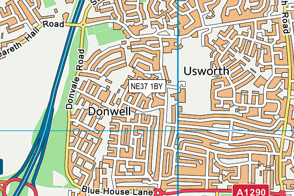 NE37 1BY map - OS VectorMap District (Ordnance Survey) NE37 1BY map - OS VectorMap District (Ordnance Survey)