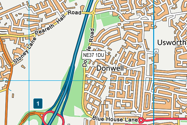 NE37 1DU map - OS VectorMap District (Ordnance Survey) NE37 1DU map - OS VectorMap District (Ordnance Survey)