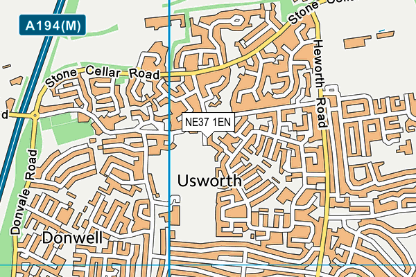 NE37 1EN map - OS VectorMap District (Ordnance Survey) NE37 1EN map - OS VectorMap District (Ordnance Survey)