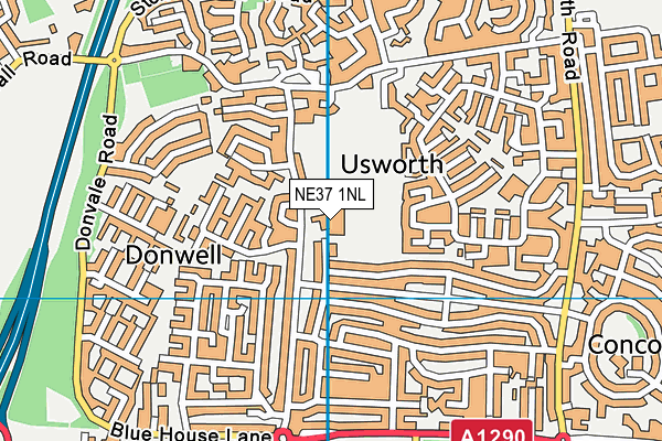 NE37 1NL map - OS VectorMap District (Ordnance Survey) NE37 1NL map - OS VectorMap District (Ordnance Survey)