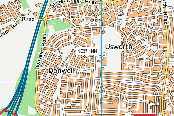 NE37 1NN map - OS VectorMap District (Ordnance Survey) NE37 1NN map - OS VectorMap District (Ordnance Survey)
