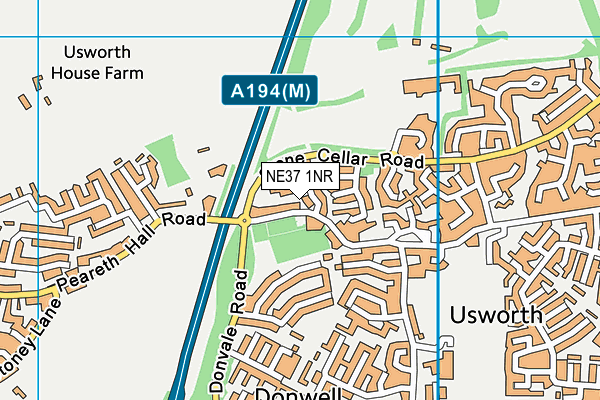NE37 1NR map - OS VectorMap District (Ordnance Survey)