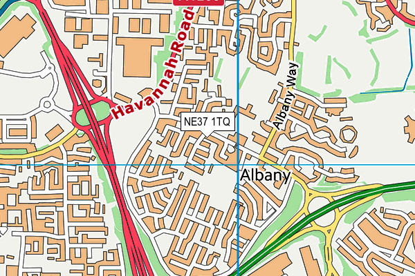 NE37 1TQ map - OS VectorMap District (Ordnance Survey) NE37 1TQ map - OS VectorMap District (Ordnance Survey)