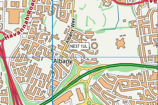 NE37 1UL map - OS VectorMap District (Ordnance Survey) NE37 1UL map - OS VectorMap District (Ordnance Survey)
