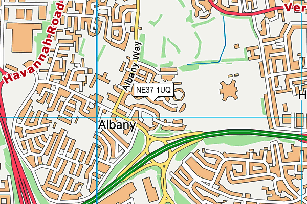 NE37 1UQ map - OS VectorMap District (Ordnance Survey) NE37 1UQ map - OS VectorMap District (Ordnance Survey)