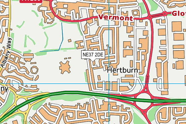 NE37 2DE map - OS VectorMap District (Ordnance Survey) NE37 2DE map - OS VectorMap District (Ordnance Survey)