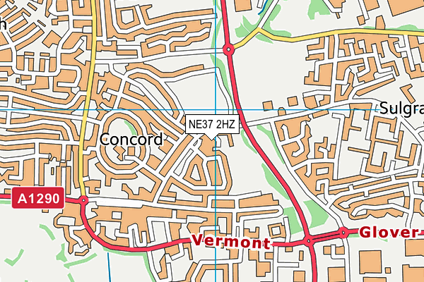 NE37 2HZ map - OS VectorMap District (Ordnance Survey) NE37 2HZ map - OS VectorMap District (Ordnance Survey)